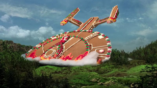 Someone finally made a crashed USS <i>Enterprise </i>out of gingerbread